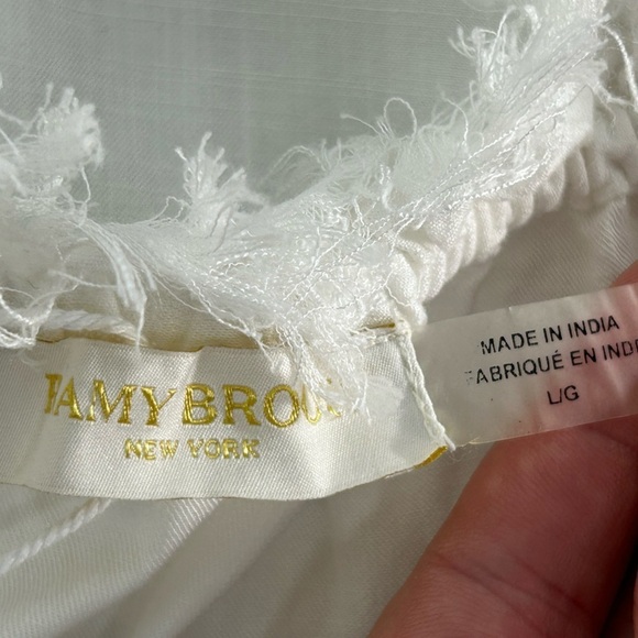 Ramy Brook LaLa White Off the Shoulder Tiered Mini Dress - Picture 14 of 15